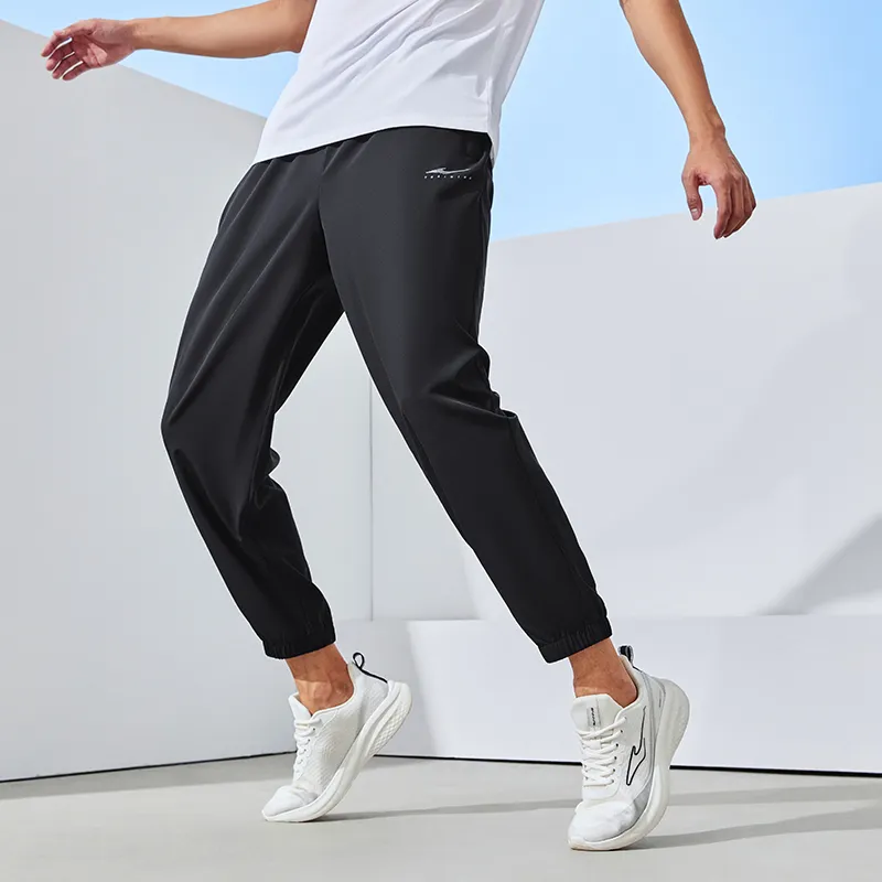 Erke Casual Pants Men Jet Black-5