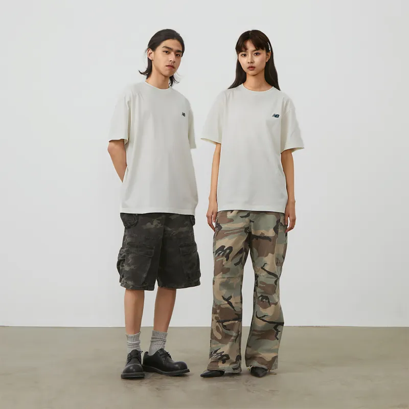 New Balance T Shirt Unisex Ivory White-6