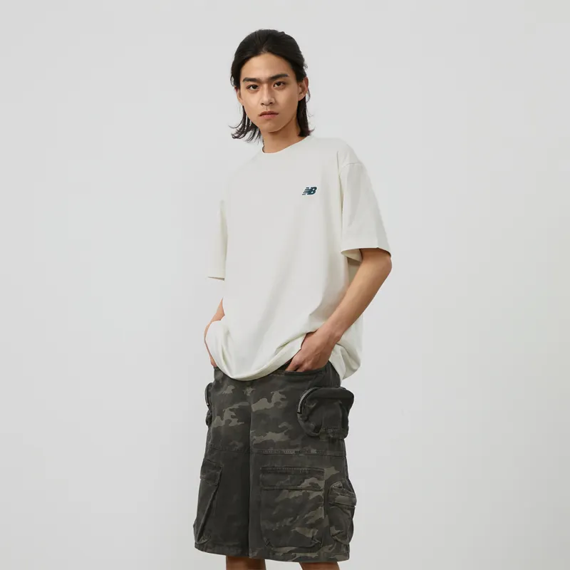 New Balance T Shirt Unisex Ivory White-2