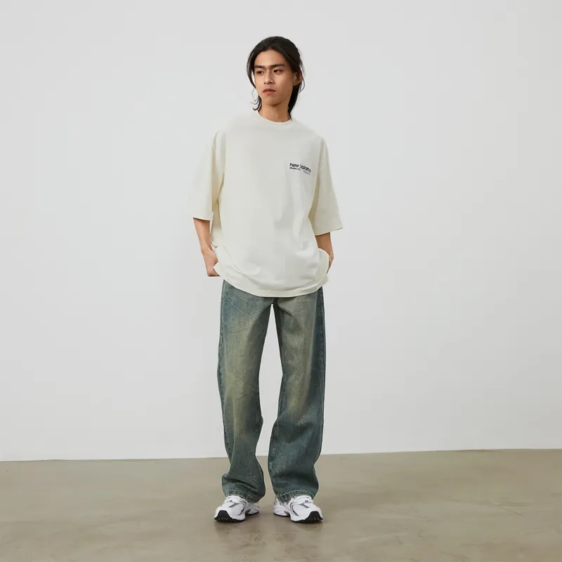 New Balance T Shirt Unisex Ivory White-6