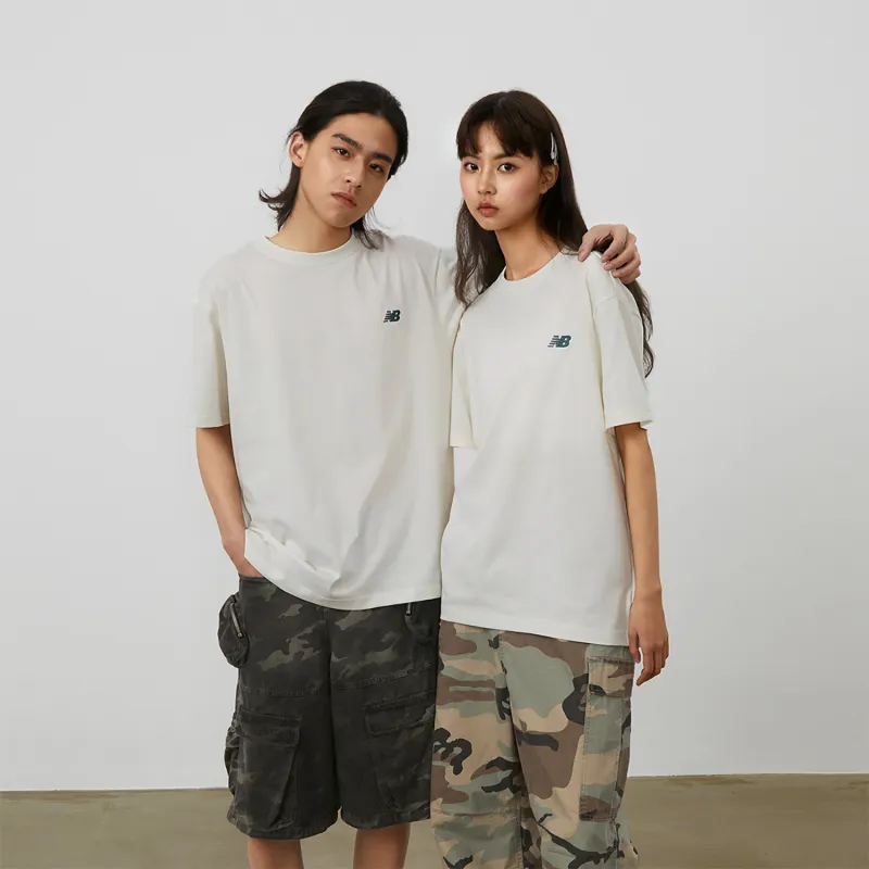 New Balance T Shirt Unisex Ivory White-5