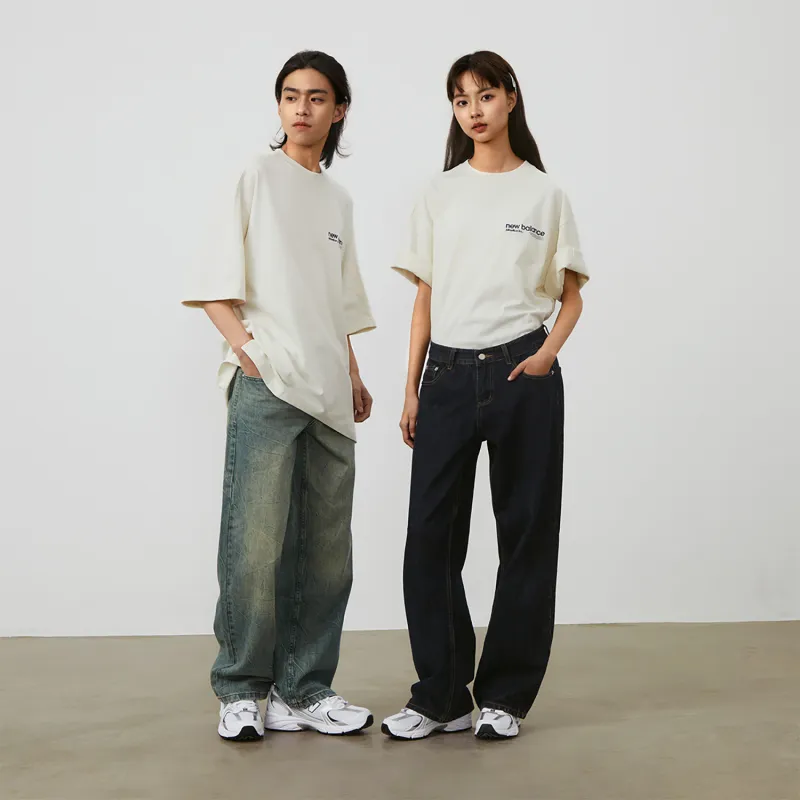 New Balance T Shirt Unisex Ivory White-3