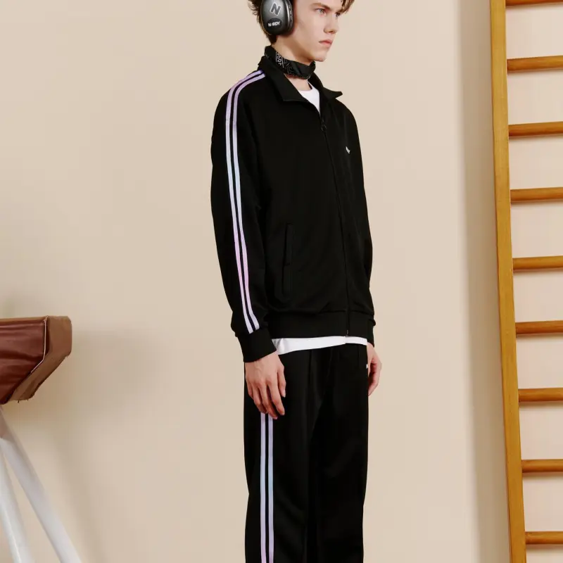 Nerdy Knitted Sweatpants Unisex Black-2