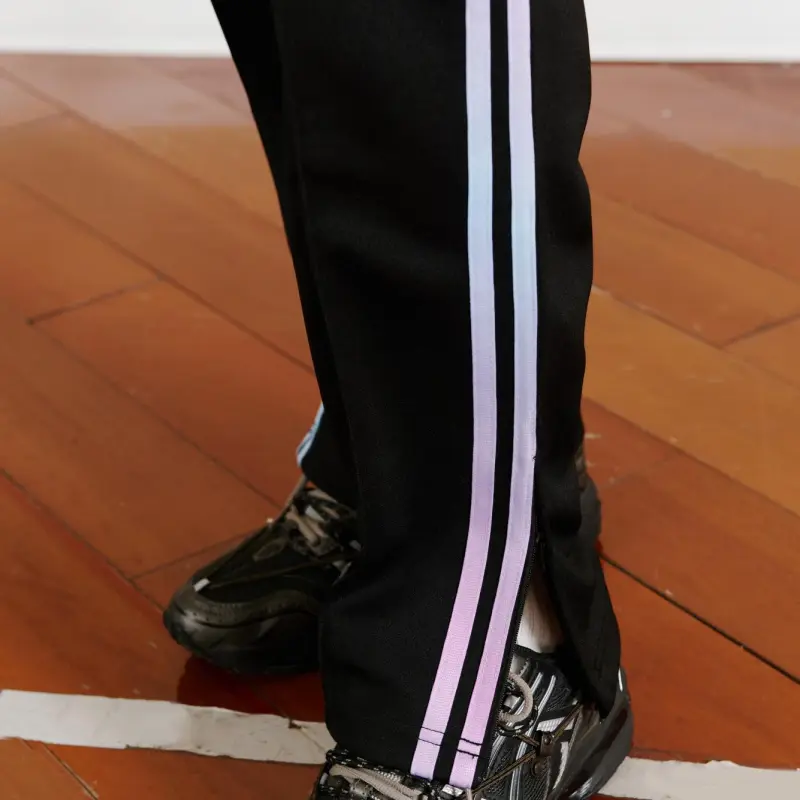 Nerdy Knitted Sweatpants Unisex Black-5