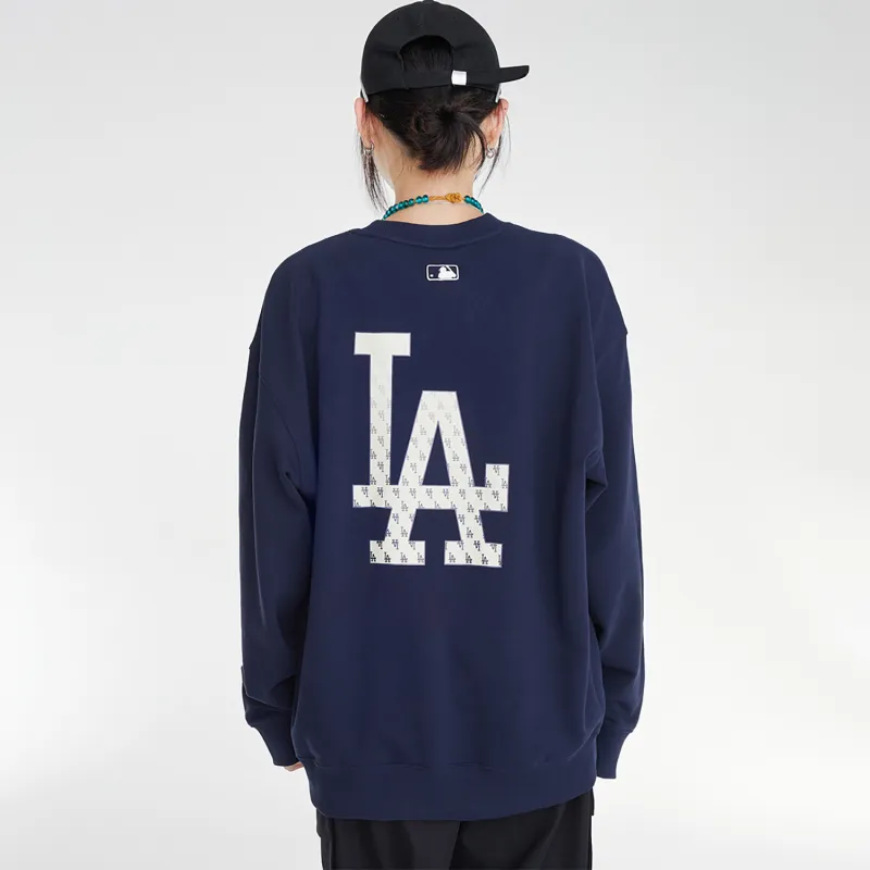 MLB Los Angeles Dodgers Sweatshirts Unisex Navy Blue-2