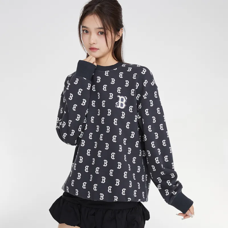 MLB Sweatshirt Unisex Charcoal Gray-2