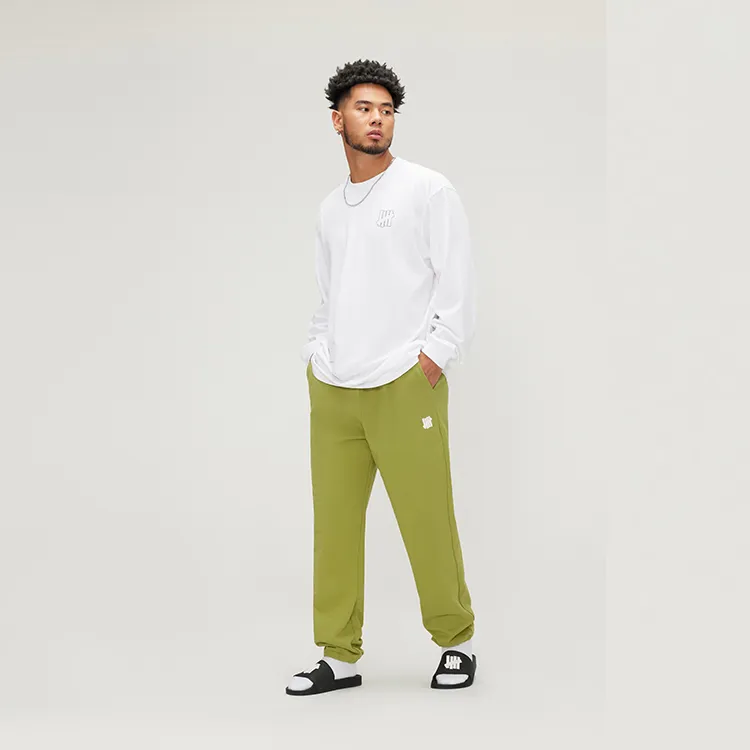 UNDEFEATED Knitted Sweatpants Unisex Olive Green-4