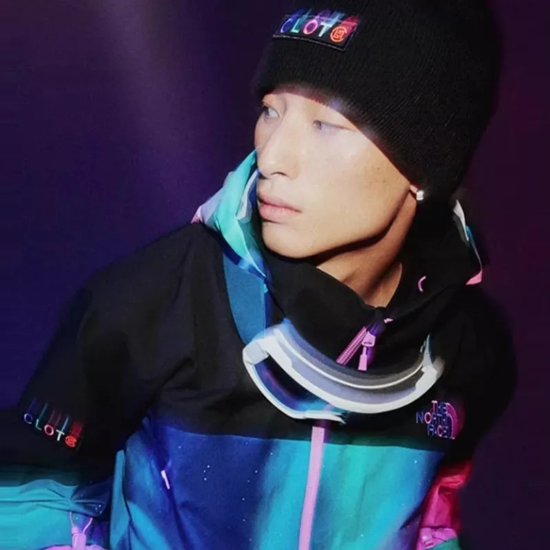 THE NORTH FACE x CLOT North X CLOT Co brand SS24 Ski Tops Unisex Aurora Color-3