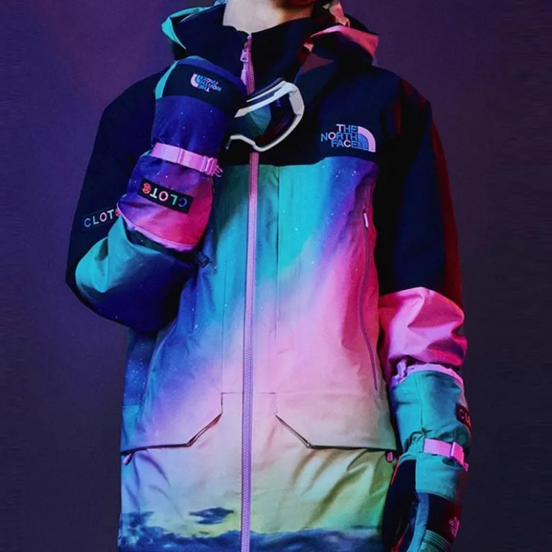 THE NORTH FACE x CLOT North X CLOT Co brand SS24 Ski Tops Unisex Aurora Color-4