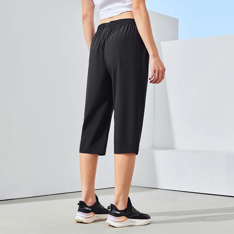 Erke Casual Pants Women's Jet Black-4