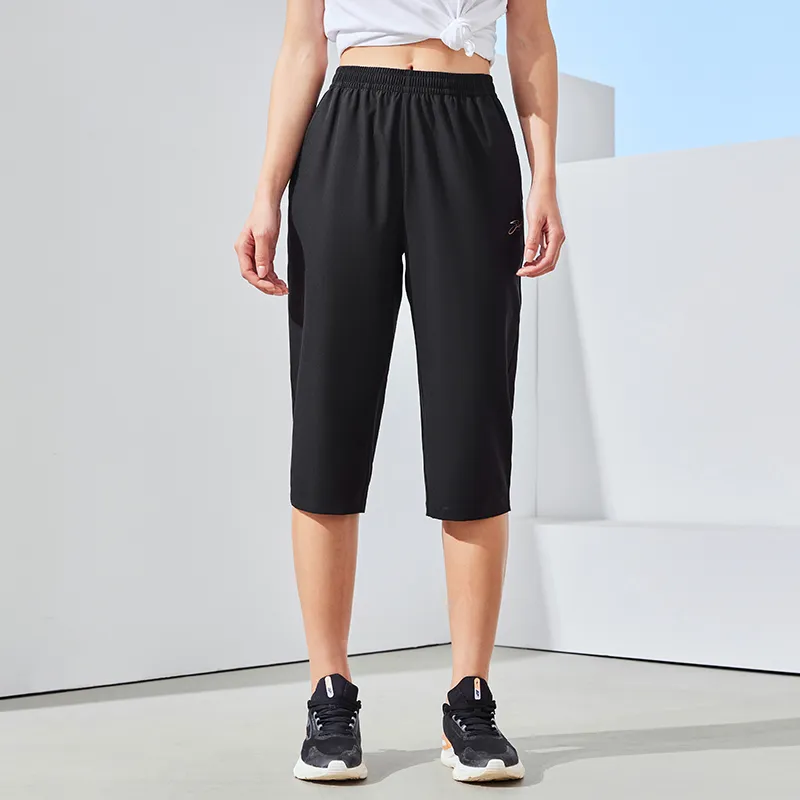 Erke Casual Pants Women's Jet Black-2