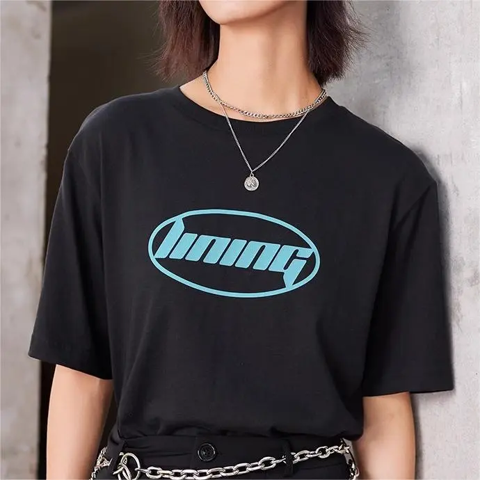 LINING Sports Fashion Collection T Shirts Unisex Black-5