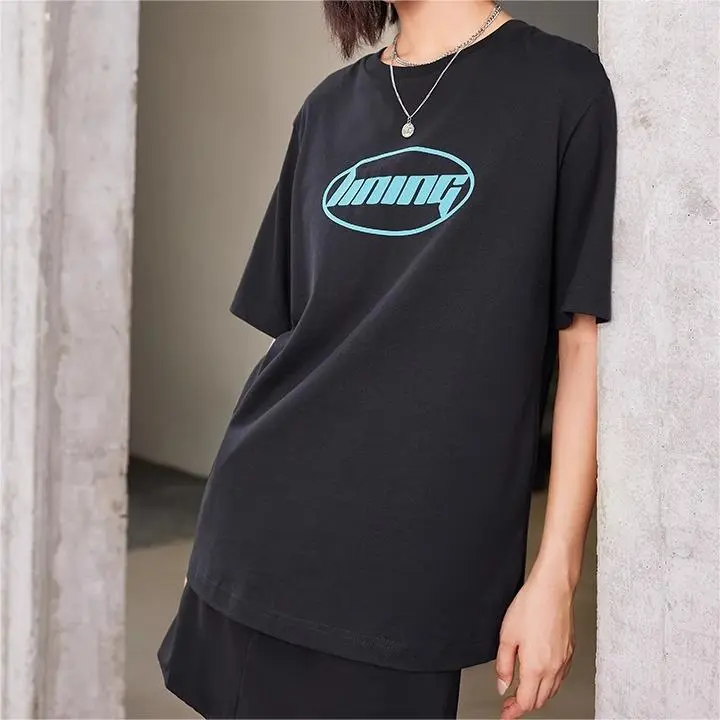 LINING Sports Fashion Collection T Shirts Unisex Black-4