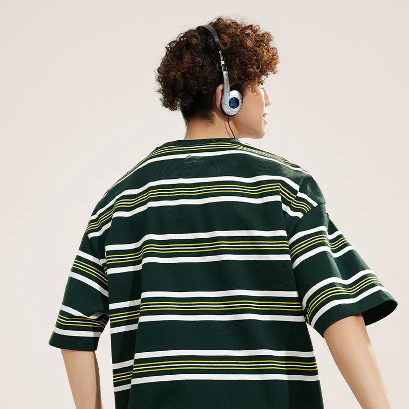 LiNing Weekend Youth T Shirt Unisex Vintage Green-2