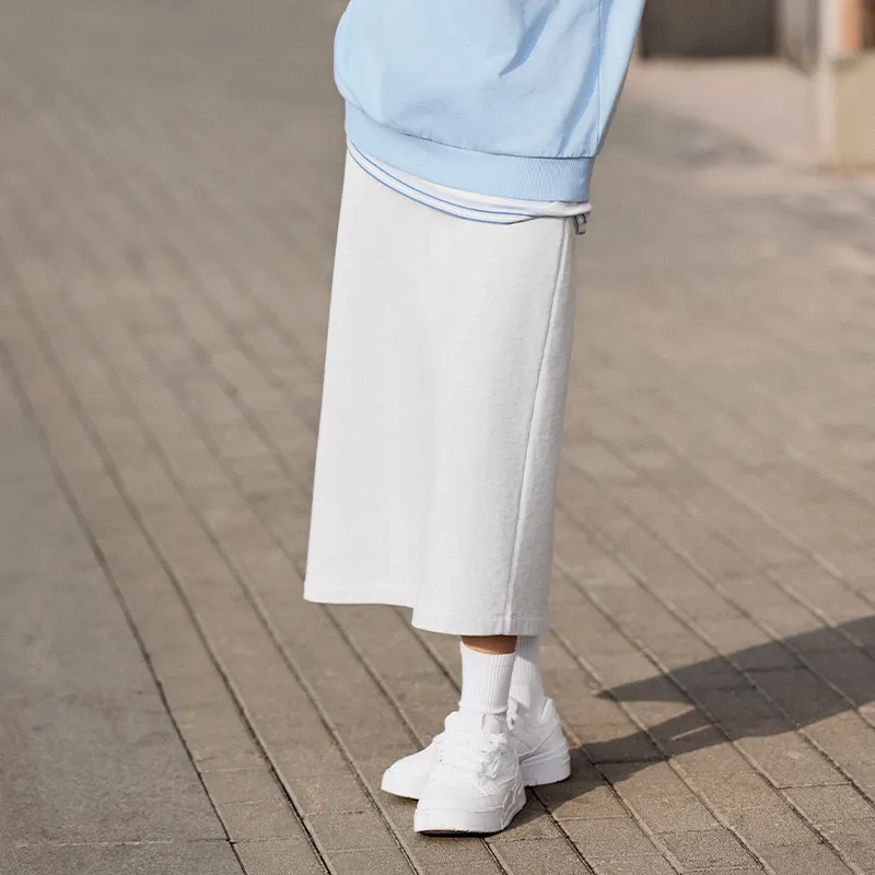 LiNing Sports Fashion Collection Knit Long Skirt Women's Forest Gray-4