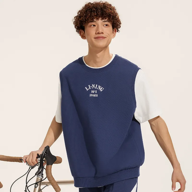 LiNing Weekend Youth Tank Top Unisex Dark Ship Blue-2