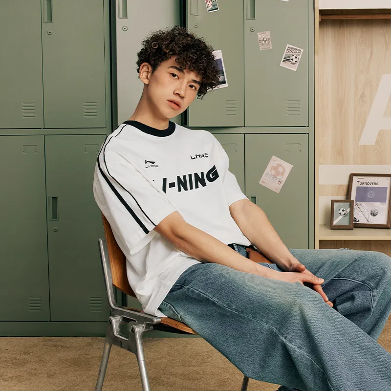 LiNing Sports Fashion Collection T Shirt Unisex Ivory-2