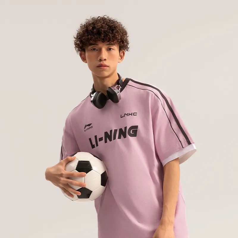 LiNing Sports Life Collection T Shirt Unisex Sheer Pink-3