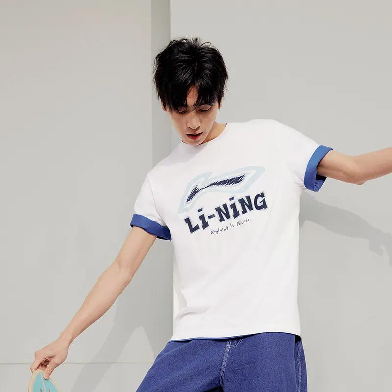 LiNing T Shirt Men's Standard White-2