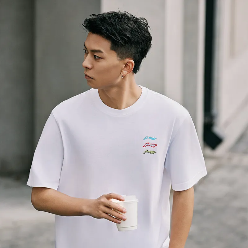 LiNing T Shirt Men's Standard White-2