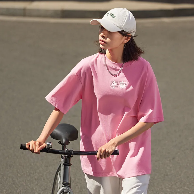 LiNing Sports Fashion Collection T Shirt Unisex Morning Light Pink-3