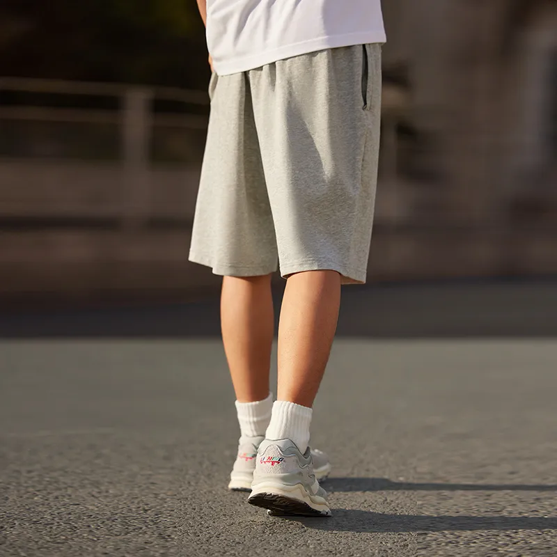 LiNing Sports Life Collection Casual Shorts Men's BC17 Heather Gray-2