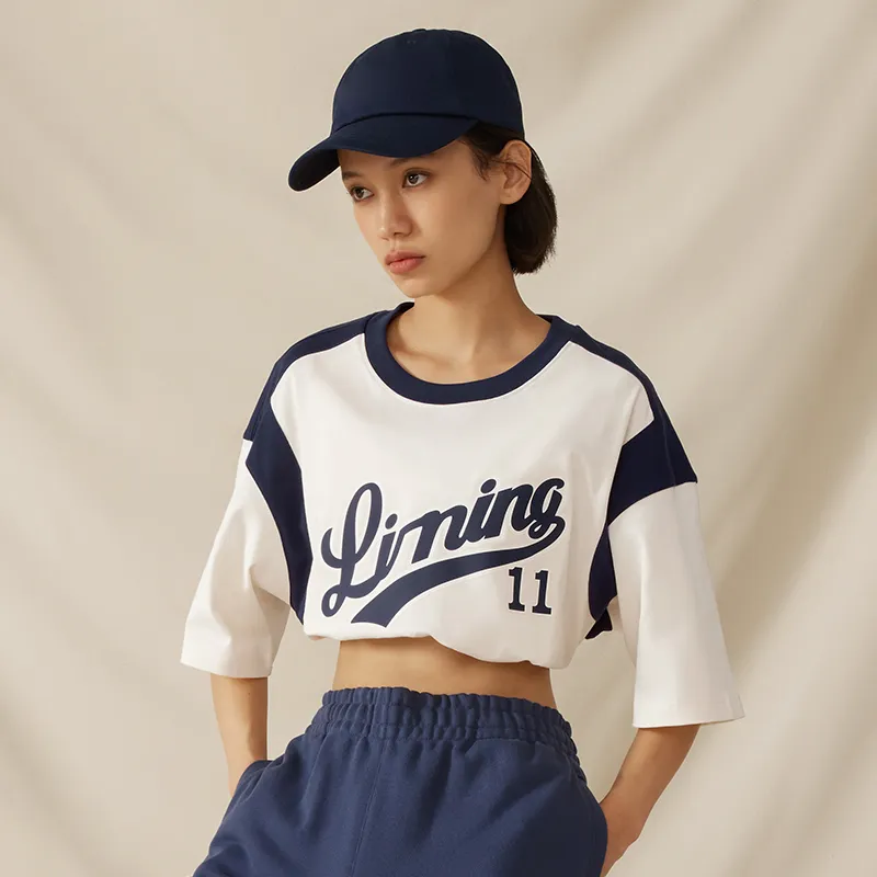 LiNing Sports Fashion Collection T Shirt Unisex Ecru-2