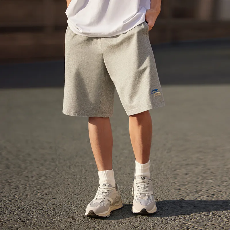 LiNing Sports Life Collection Casual Shorts Men's BC17 Heather Gray-3