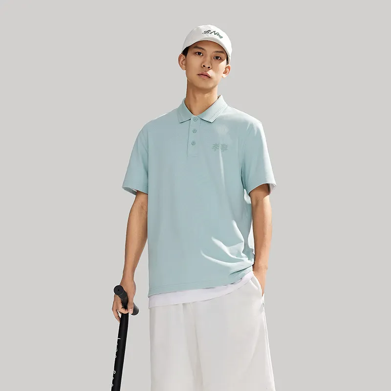 LiNing Polo Shirt Men's Camlet Green-3