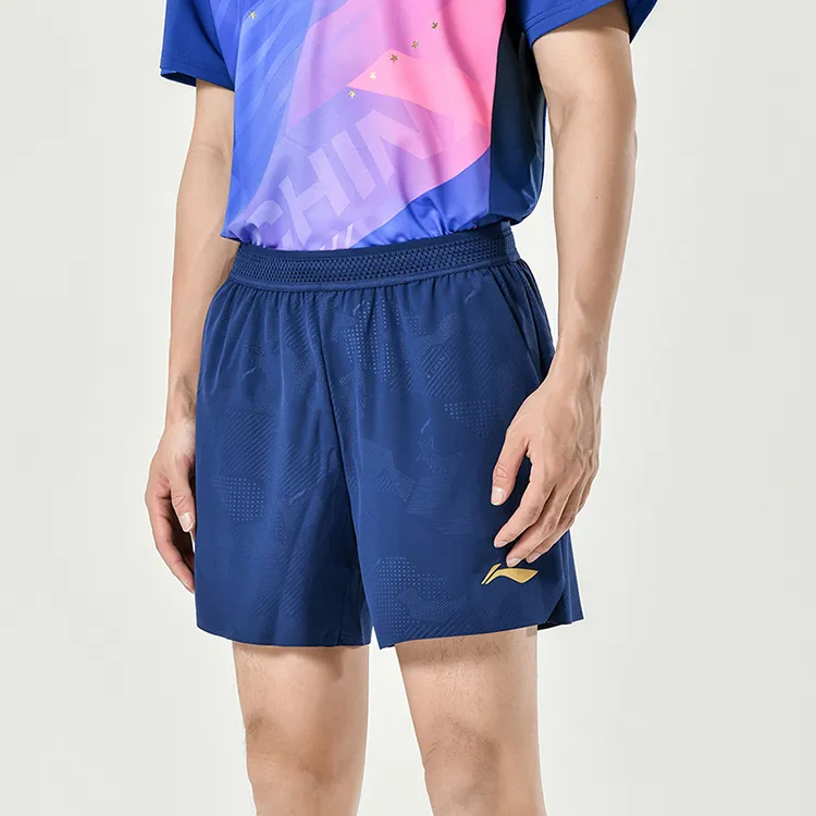 LiNing Table Tennis Series Casual Shorts Men's Blue-4