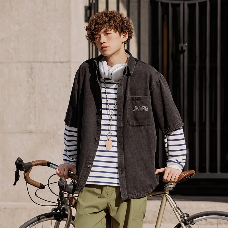 LiNing Sports Fashion Collection Shirt Men's Black-2