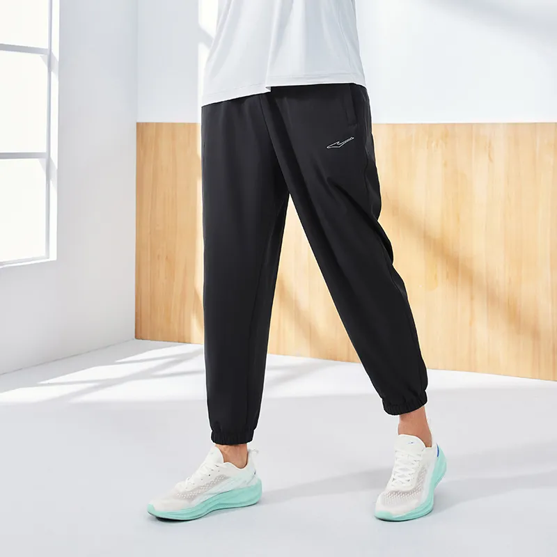 Erke Casual Pants Unisex Jet Black-3