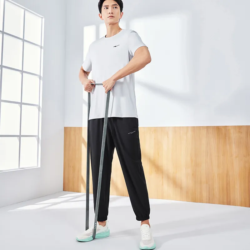 Erke Casual Pants Unisex Jet Black-5