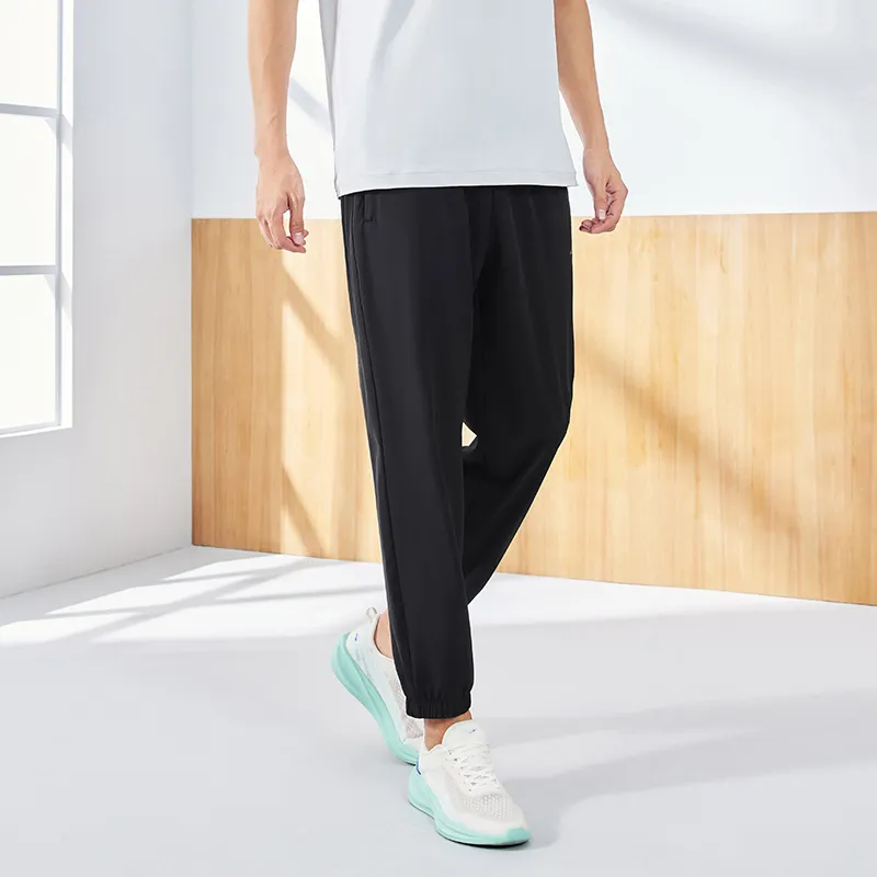 Erke Casual Pants Unisex Jet Black-4
