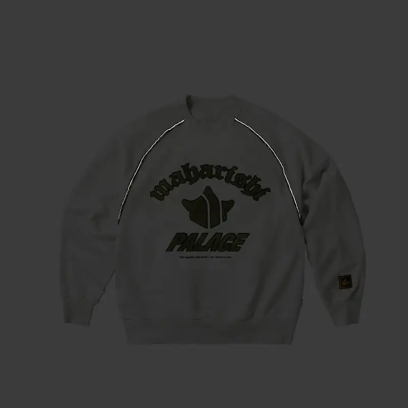 PALACE X Maharishi Temple Script Crew-3