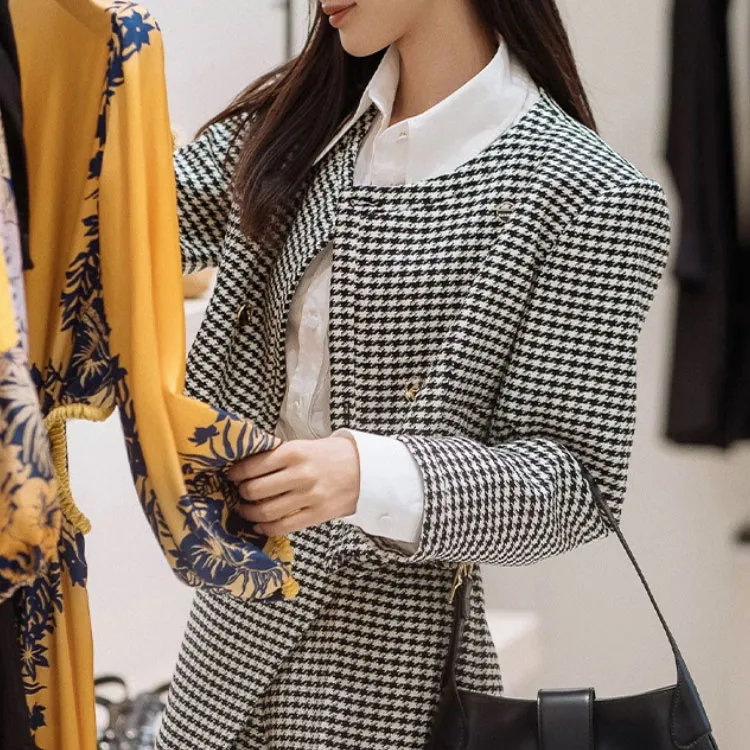 Sandro Vilette Houndstooth-print Jacket-3