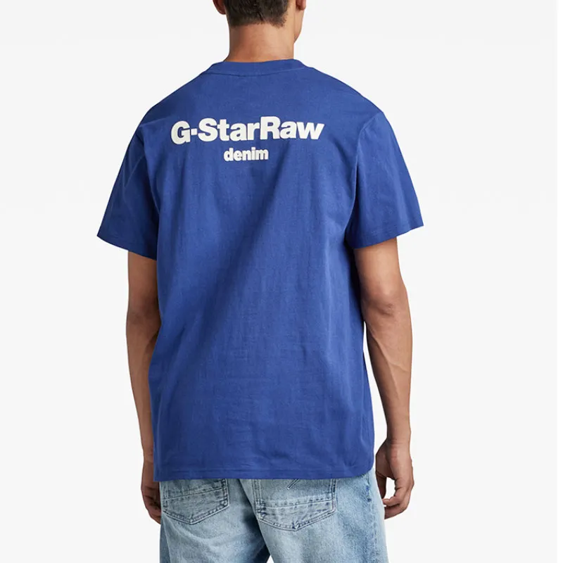 G STAR RAW T Shirts Men Ballpoint Pen Blue-2
