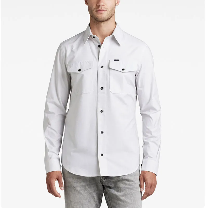 G STAR RAW Shirts Men White D877-1