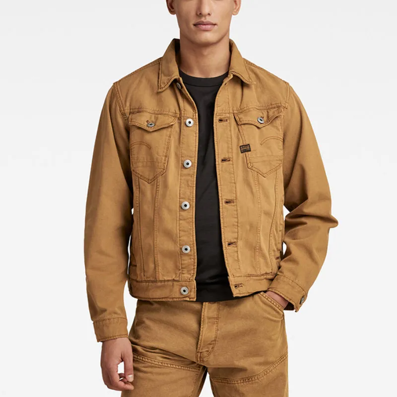 G STAR RAW Denim Jackets Men Honey Yellow-1
