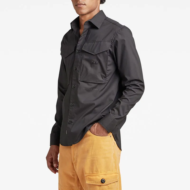G STAR RAW Shirts Men Black-3