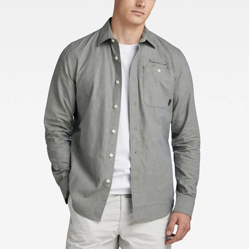 G STAR RAW Shirts Men Gray-1