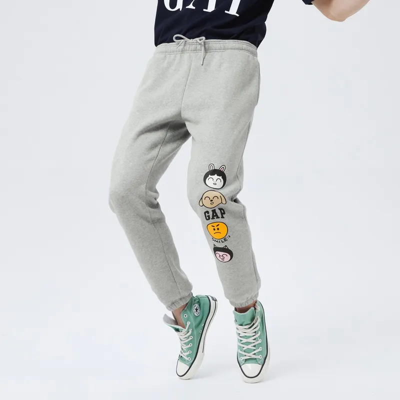 GAP Knitted Sweatpants Unisex Gray-2