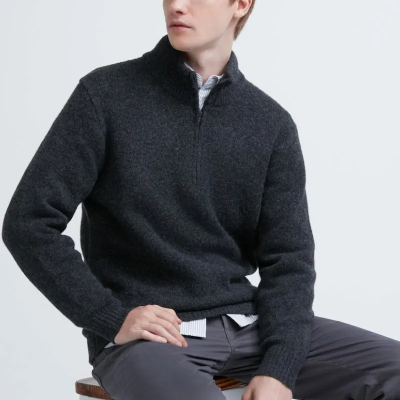 UNIQLO Knitwear Men's 08 Dark Gray-3