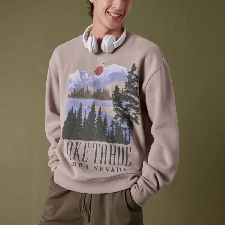 Hollister Sweatshirts Unisex Light Brown-2