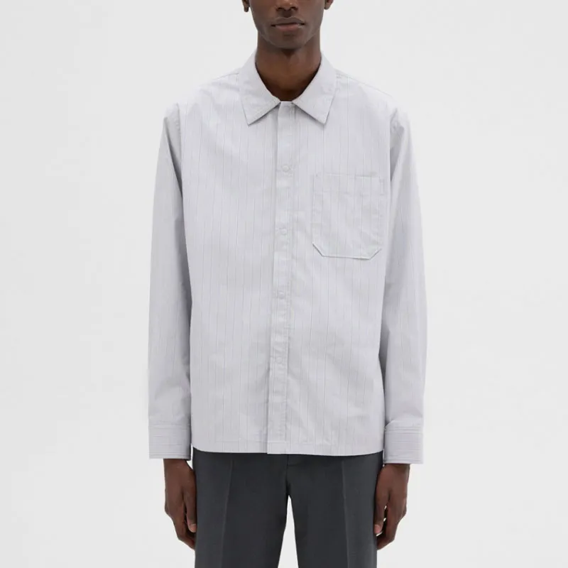 THEORY Striped Button-up Shirt-1