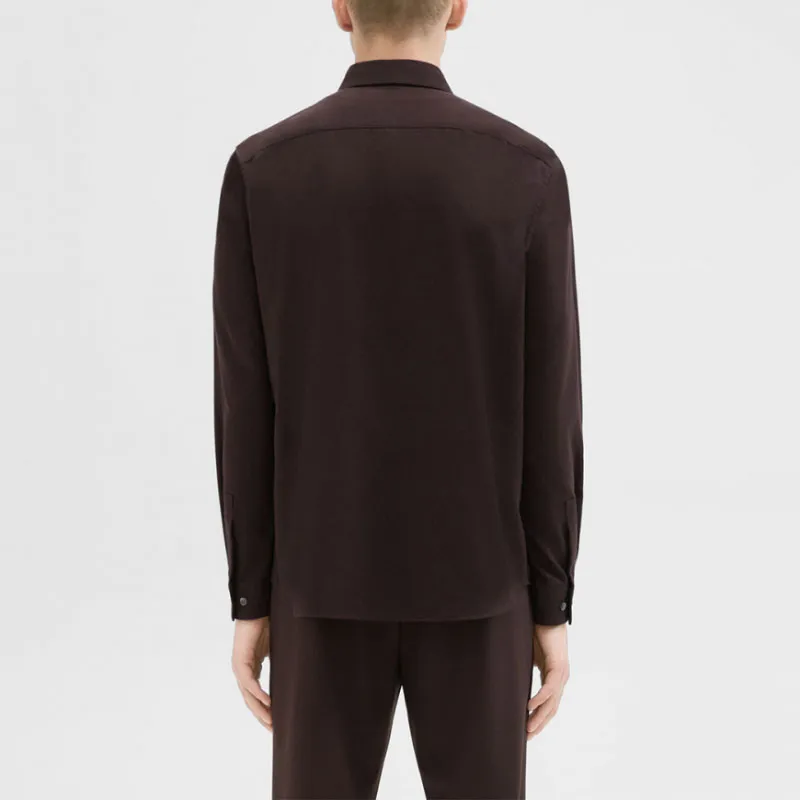 THEORY Shirts Men Black Brown-2