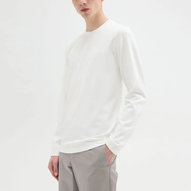 THEORY Long Sleeved Crewneck T Shirt-3