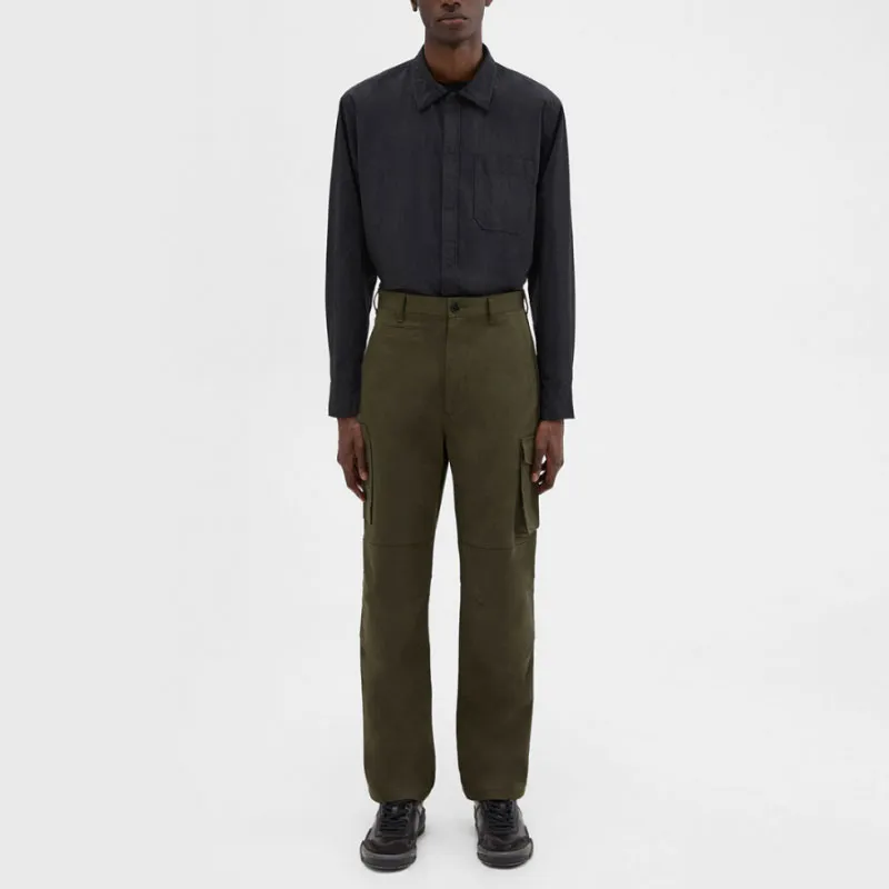 THEORY Cargo Pants Men's Olive Gold Green-1