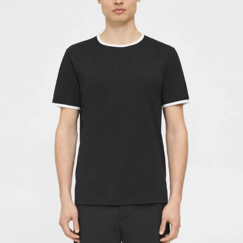 THEORY T Shirts Men Black-2