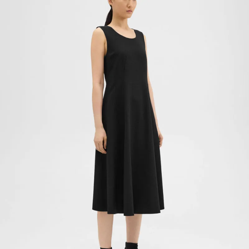 THEORY Sleeveless Dress Women's Black-3